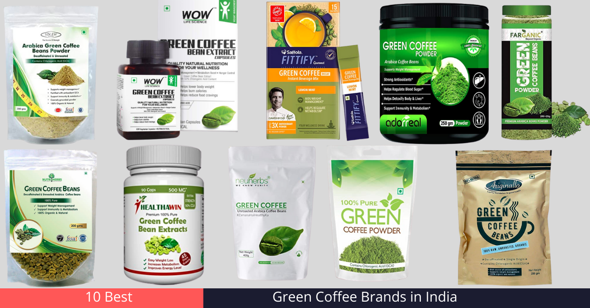 Top 10 Green Coffee Brands in India [year]