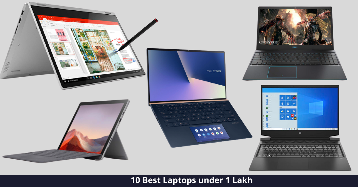 Top 10 Laptops under 1 Lakh in India [year]