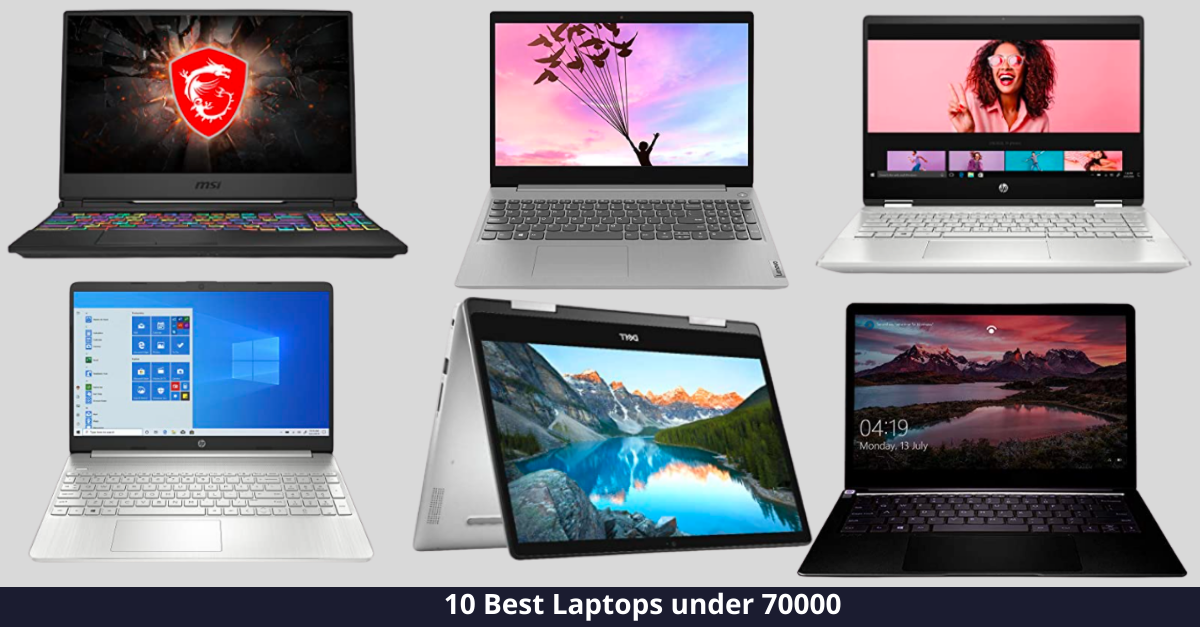 10 Best Laptops under 70000 INR in India [year]