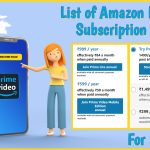 List of Amazon Prime Subscription Plans for 2023